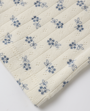 Load image into Gallery viewer, Pointelle Lounge Set In Blue Floral
