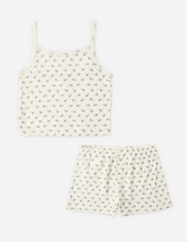 Load image into Gallery viewer, Pointelle Lounge Set In Blue Floral
