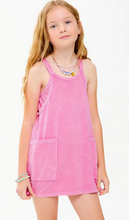 Load image into Gallery viewer, Pink Mineral Wash Mini Dress With Inner Romper
