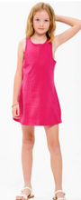 Load image into Gallery viewer, Cross-Strap Back Mini Dress In Hot Pink
