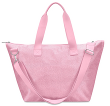 Load image into Gallery viewer, Pink Rhinestone Overnight Bag
