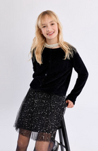 Load image into Gallery viewer, Black Angora Girl's Sweater
