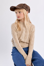 Load image into Gallery viewer, Golden Sparkled  Girl's Knitted Sweater
