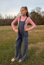 Load image into Gallery viewer, Black Mineral Wash Jumpsuit

