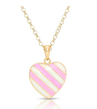 Load image into Gallery viewer, Striped Heart Pendant
