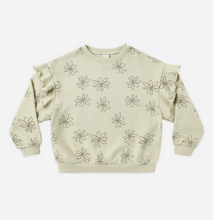 Load image into Gallery viewer, Ruffle Sweatshirt Big Daisy
