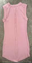 Load image into Gallery viewer, Exposed Seam Dress In Ballet Pink
