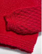Load image into Gallery viewer, Fuzzy Christmas Red Sweater
