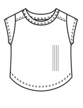 Load image into Gallery viewer, Ecru Ribbed Exposed Cap Sleeve Tee
