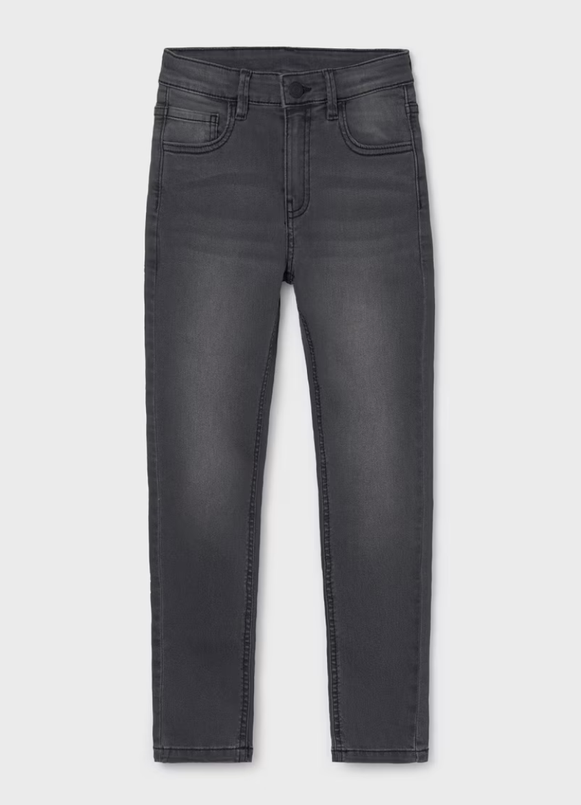 Dark Grey Skinny Fit Jeans