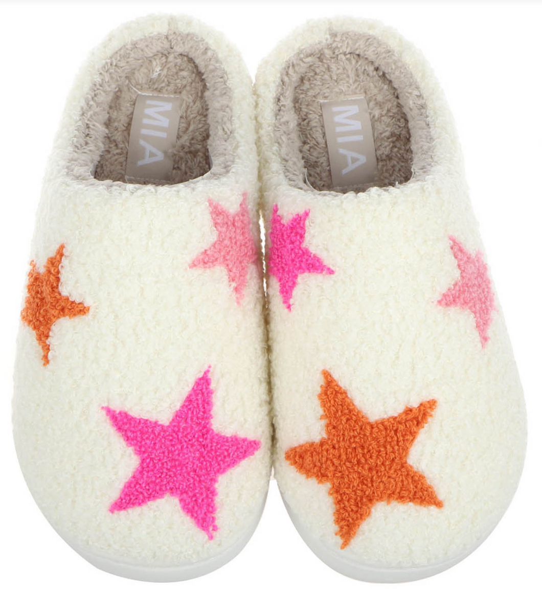 Star Fuzzy Slippers