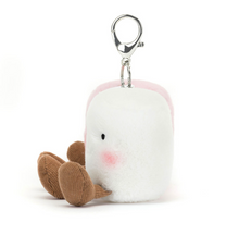 Load image into Gallery viewer, Amuseables Pair Of Marshmallows Bag Charm
