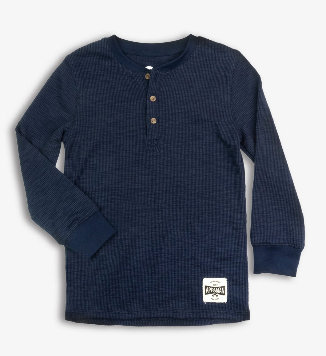 Navy Thermal Henley