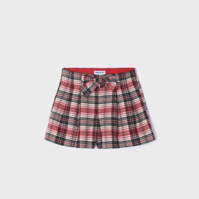 Red Plaid Checkered Shorts