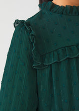 Load image into Gallery viewer, Pine Plumeti Chiffon Dress
