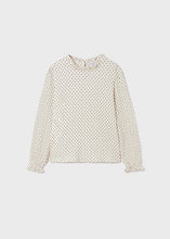 Load image into Gallery viewer, Ivory Polka Dot Blouse
