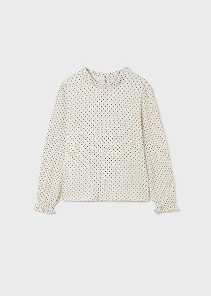 Ivory Polka Dot Blouse