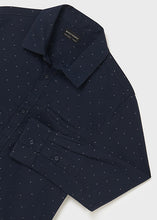 Load image into Gallery viewer, Dark Navy Micro-Print Button Up
