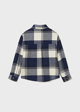 Load image into Gallery viewer, Navy Checkered Shacket
