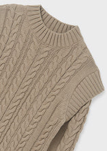 Load image into Gallery viewer, Taupe Braided Knit Sweater
