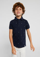 Load image into Gallery viewer, Navy Speckled Polo
