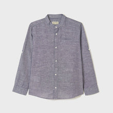 Load image into Gallery viewer, Chambray Mandarin Button Up
