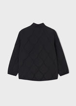 Load image into Gallery viewer, Black/Olive Quilted Reversible Bomber Jacket
