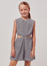 Load image into Gallery viewer, Black Stripes Cut-Out Romper
