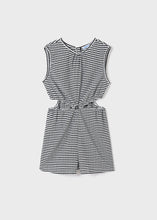 Load image into Gallery viewer, Black Stripes Cut-Out Romper
