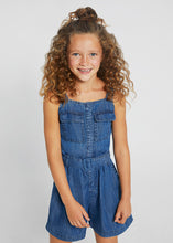 Load image into Gallery viewer, Denim Belted Romper
