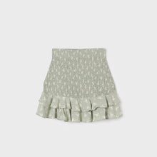 Load image into Gallery viewer, Sage Petite Floral Ruffle Skirt
