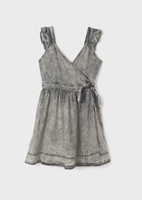 Load image into Gallery viewer, Washed Grey Wrap Dress
