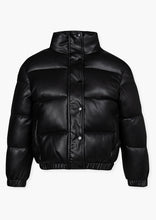 Load image into Gallery viewer, Black Quilted Puffer Coat
