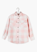 Load image into Gallery viewer, Baby Pink Plaid Shacket
