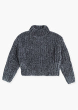 Load image into Gallery viewer, Grey Chenille Chunky Knit Sweater

