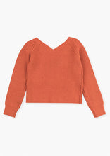 Load image into Gallery viewer, Rust Rib Knit Semi-Crop Top
