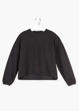 Load image into Gallery viewer, Black Ribbed Bubble Sleeve Top
