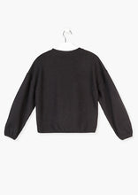 Load image into Gallery viewer, Black Ribbed Bubble Sleeve Top
