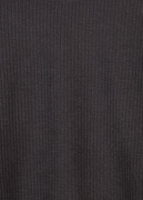 Load image into Gallery viewer, Black Ribbed Bubble Sleeve Top
