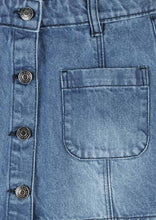 Load image into Gallery viewer, Button Up Denim Skirt
