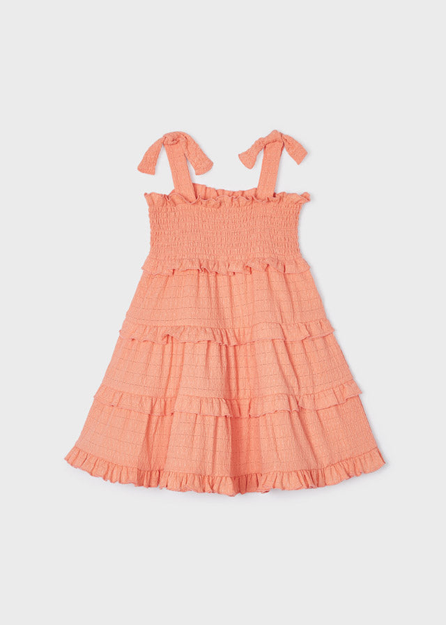 Peachy Textured Dress