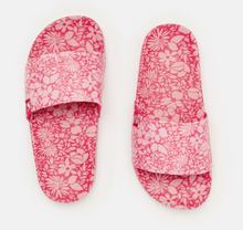 Load image into Gallery viewer, Red Floral Slides
