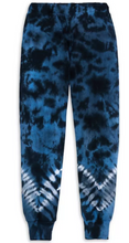 Load image into Gallery viewer, Ribbed Blue Tie Dye Jogger

