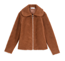 Load image into Gallery viewer, Camel Teddy Coat
