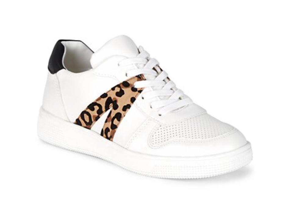 Courtnee White Leopard Shoe