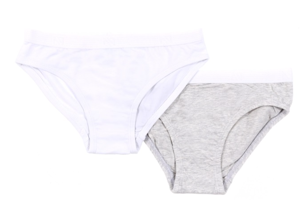 White/Grey Underwear Set