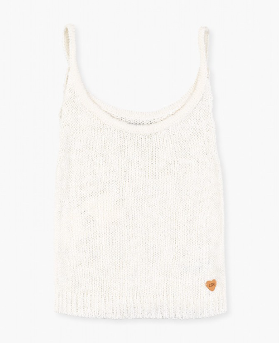 Cream Knit Tank