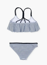 Load image into Gallery viewer, Navy Stripes Bikini Set
