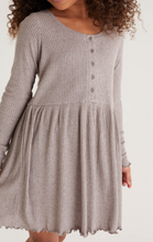 Load image into Gallery viewer, Taupe Claire Ribbed Dress
