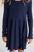 Load image into Gallery viewer, Midnight Blue Claire Ribbed Dress
